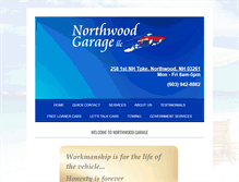 Tablet Screenshot of northwoodgarage.net